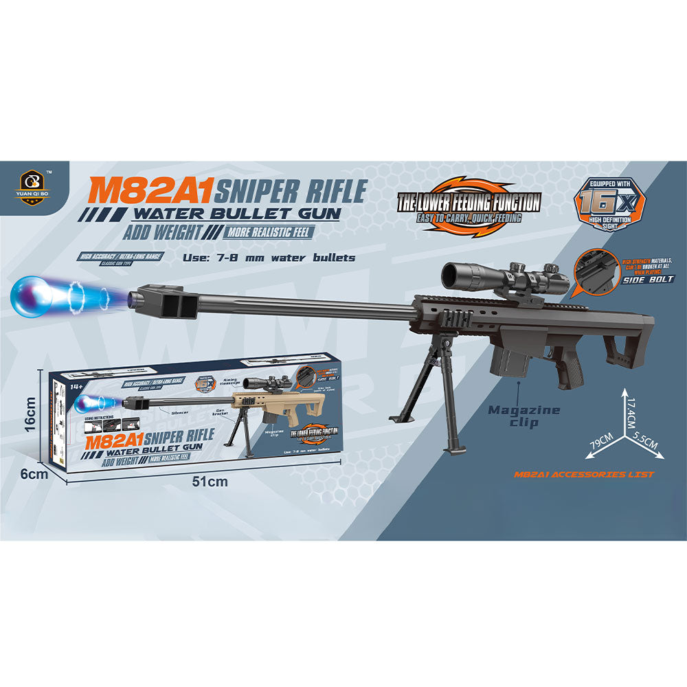Barrett Gel Blaster - Sniper Rifle Toy with 16x Scope