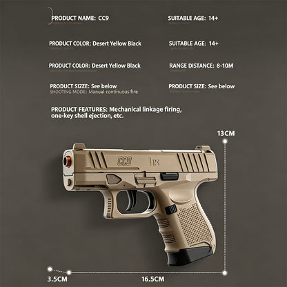 CC9 Shell Ejecting Toy Foam Blaster Tactical Pistol