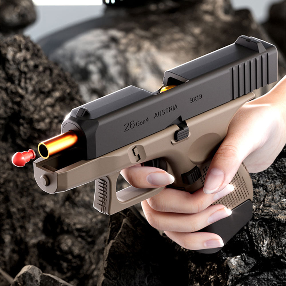 Glock G26 Shell Ejecting Toy Foam Blaster | Realistic Soft Bullet Pistol
