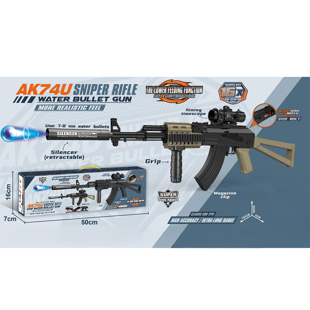 Safe AK47 Gel Blaster - Eco Friendly Toy Rifle for Backyard Games