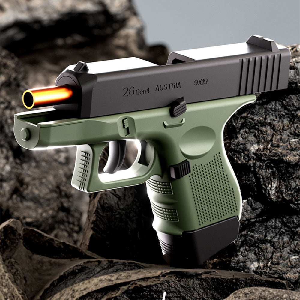 Glock G26 Shell Ejecting Toy Foam Blaster | Realistic Soft Bullet Pistol