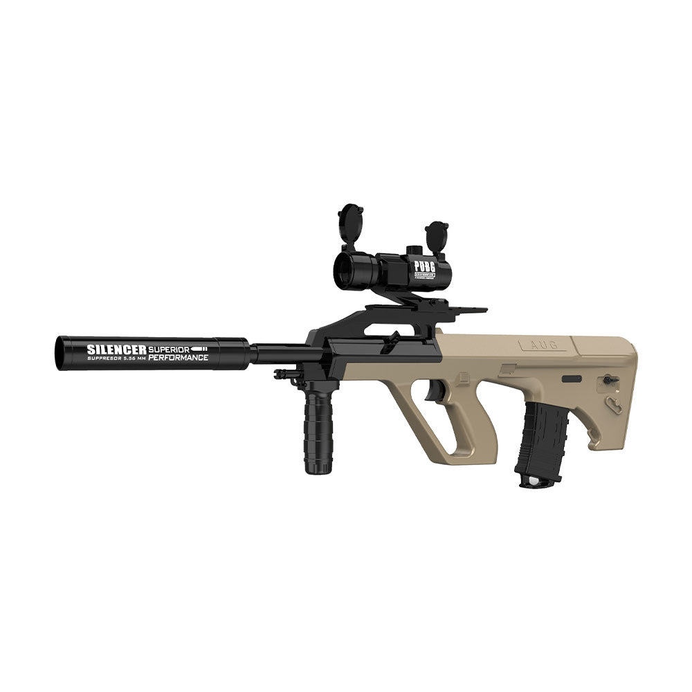 Safe AUG Gel Blaster - Futuristic Toy Rifle with 16x Scope