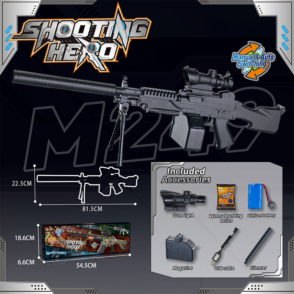 Graffiti  M249 Tactical Water Gun - Manual & Auto Blaster