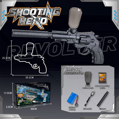 Electric Revolver Tactical Water Gun - 2-in-1 Toy Blaster