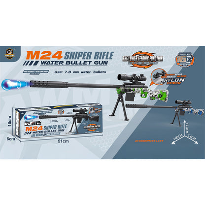 M24 Gel Blaster Sniper Rifle - Tactical Toy Gun with 16x Scope