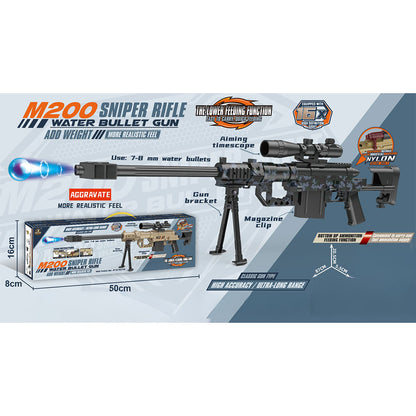 M200 Gel Blaster Sniper Rifle - Tactical Toy Gun with 16x Scope