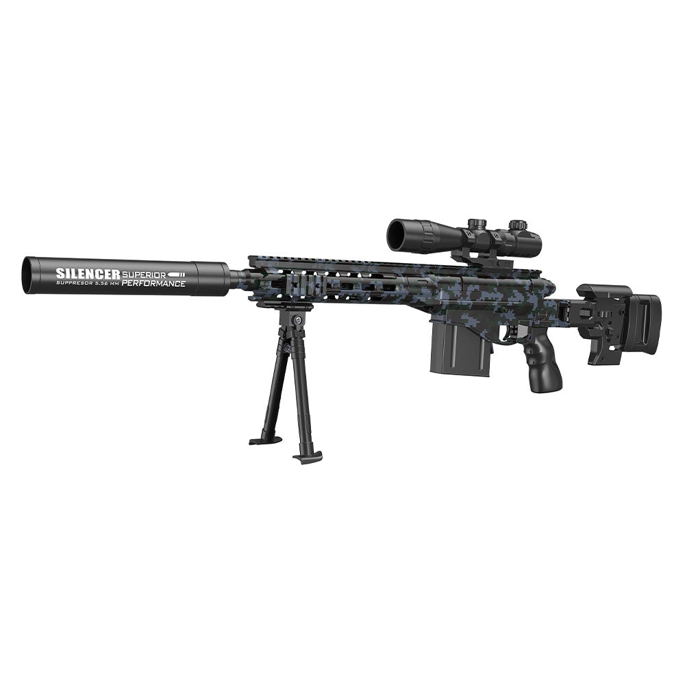MSR Gel Blaster — Toy Sniper Rifle Equipped with a 16x Scope