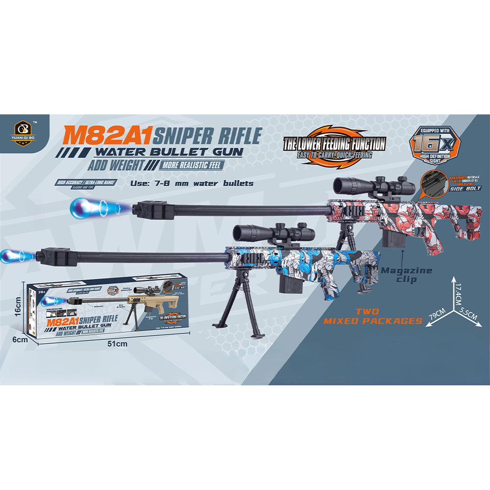 Barrett Gel Blaster - Sniper Rifle Toy with 16x Scope
