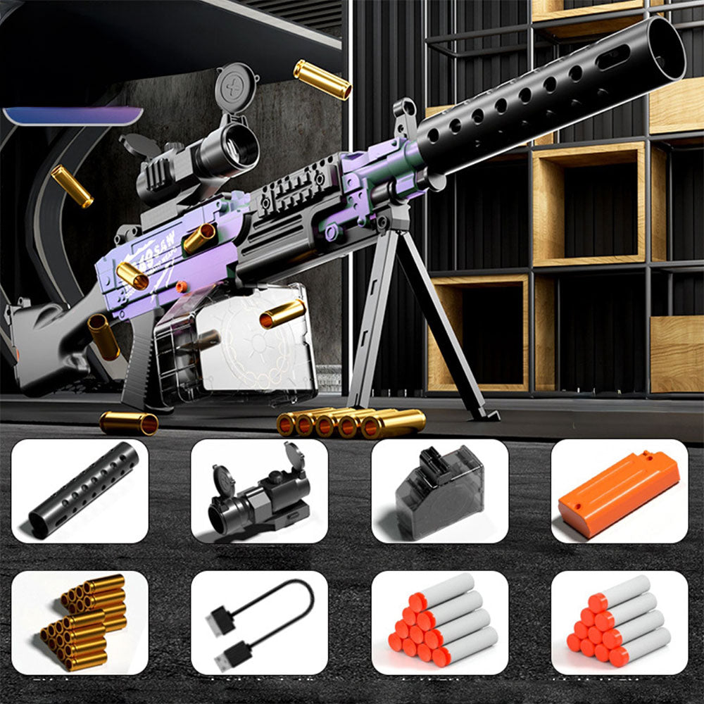 M249 Realistic Nerf Full Auto Machine Gun With Tripod