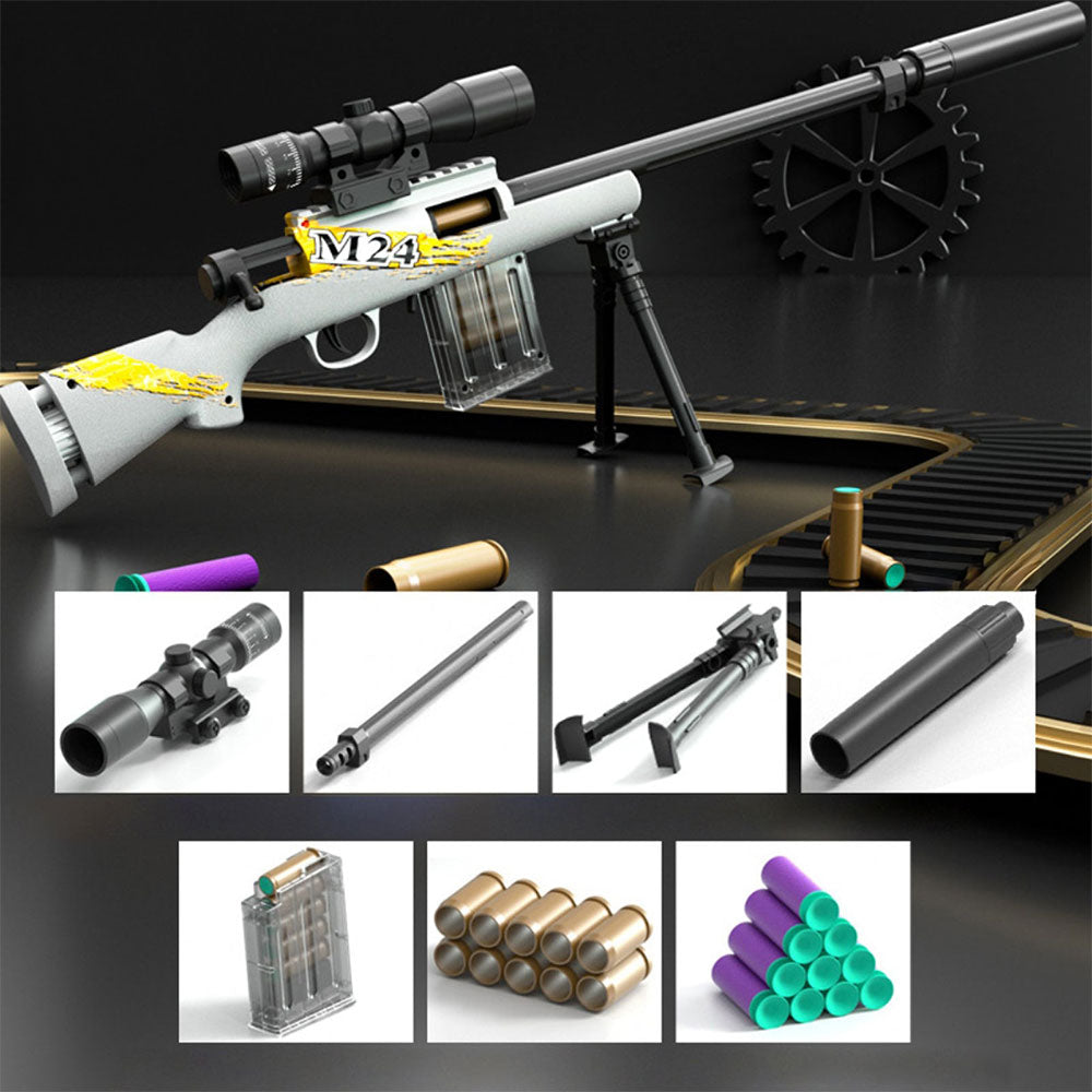 Nerf M24 Sniper Rifle With Scope & Tripod