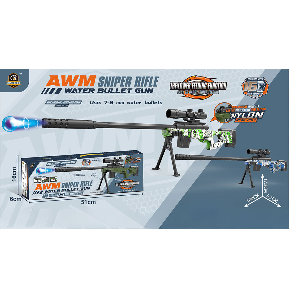 AWM Manual Bolt Action Gel Ball Blaster Sniper Rifle
