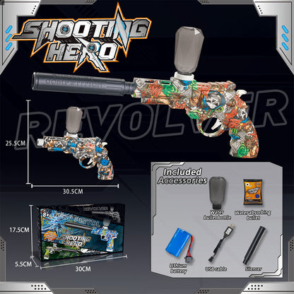 Electric Revolver Tactical Water Gun - 2-in-1 Toy Blaster
