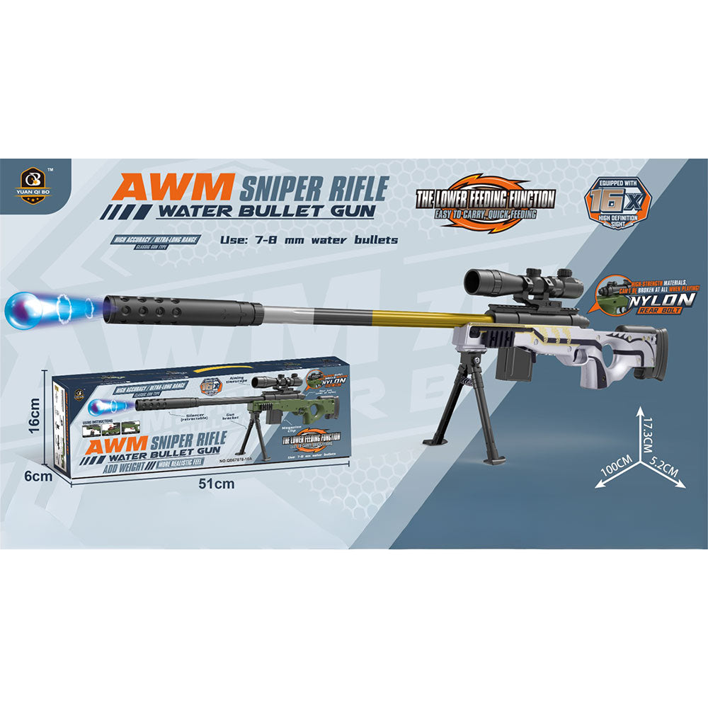 AWM Manual Bolt Action Gel Ball Blaster Sniper Rifle