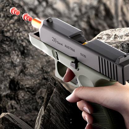 Glock G26 Shell Ejecting Toy Foam Blaster | Realistic Soft Bullet Pistol