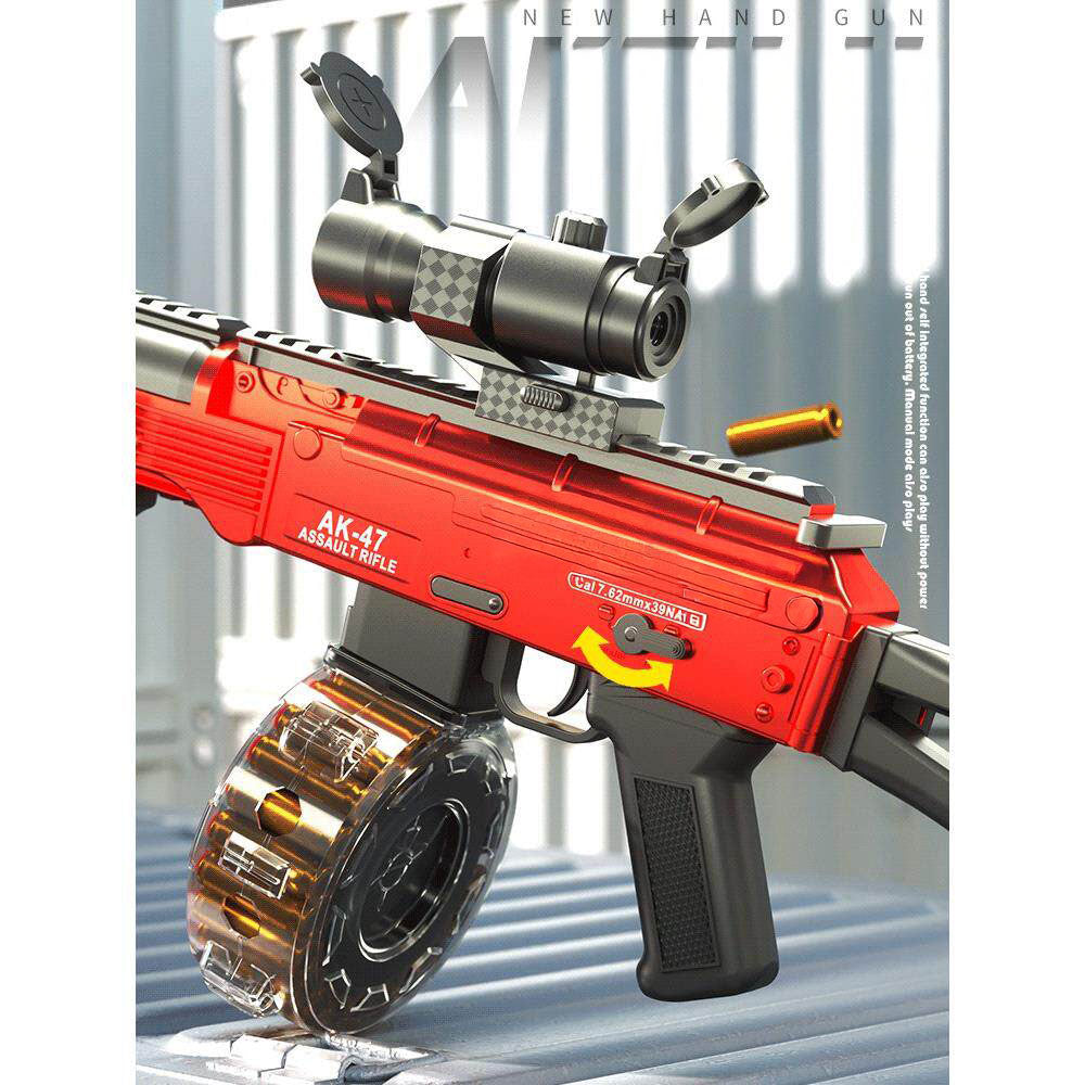 Electric Realistic Nerf Full Automatic Rifle Gun AK-74