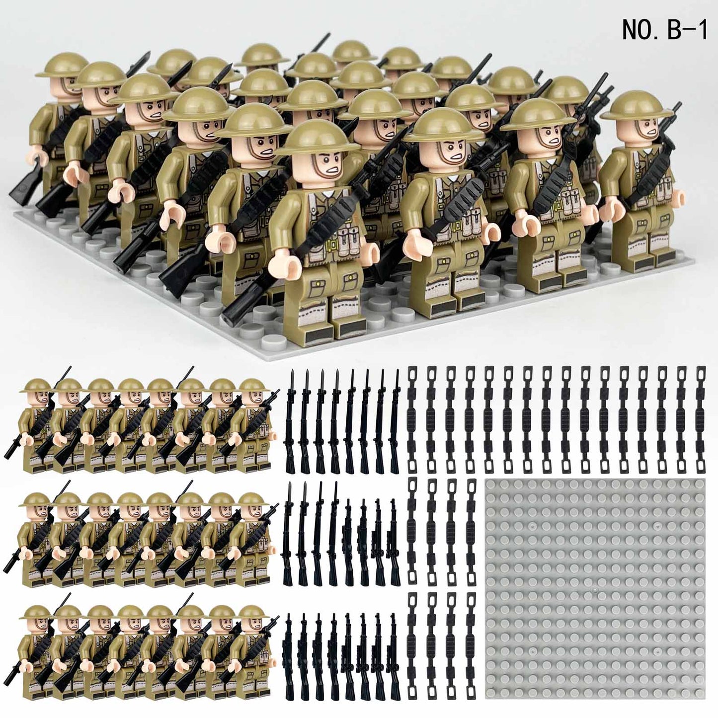 24 British Army minifigures