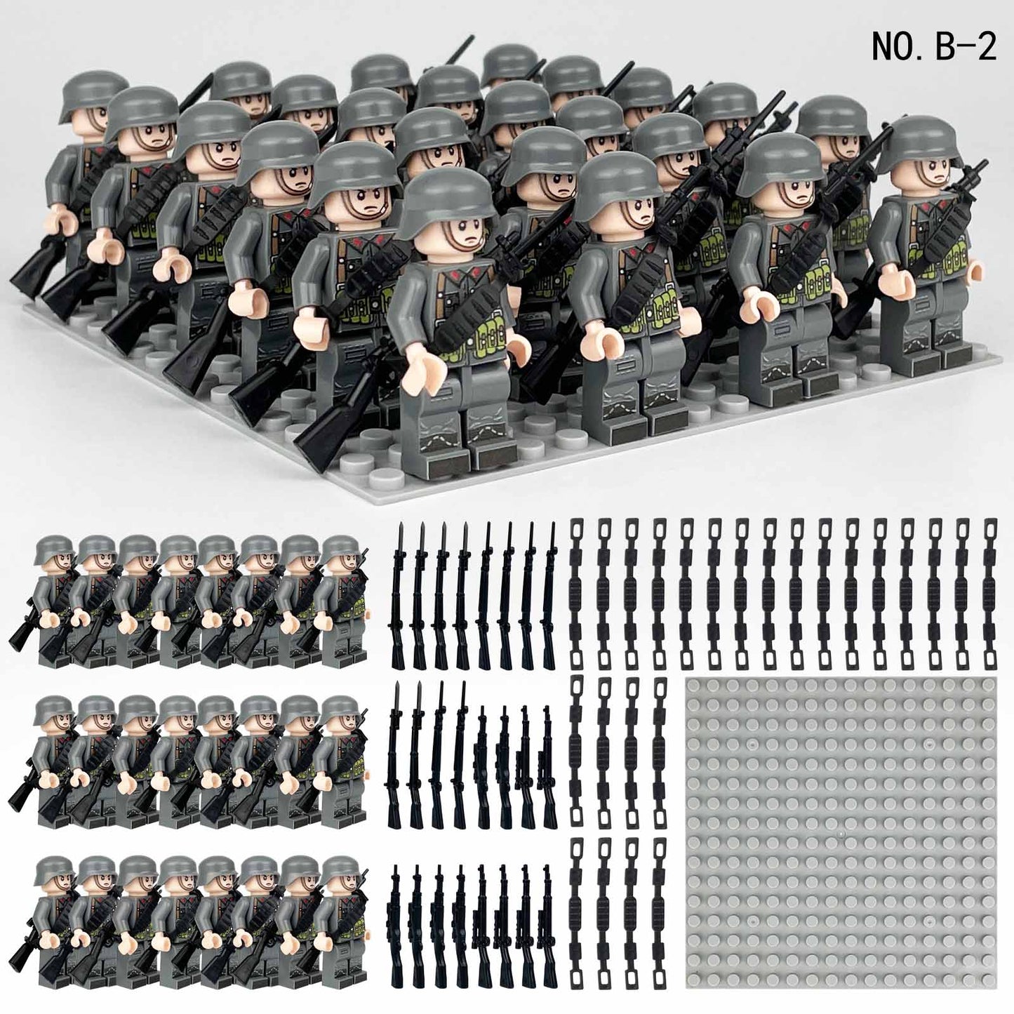 24 German army minifigures