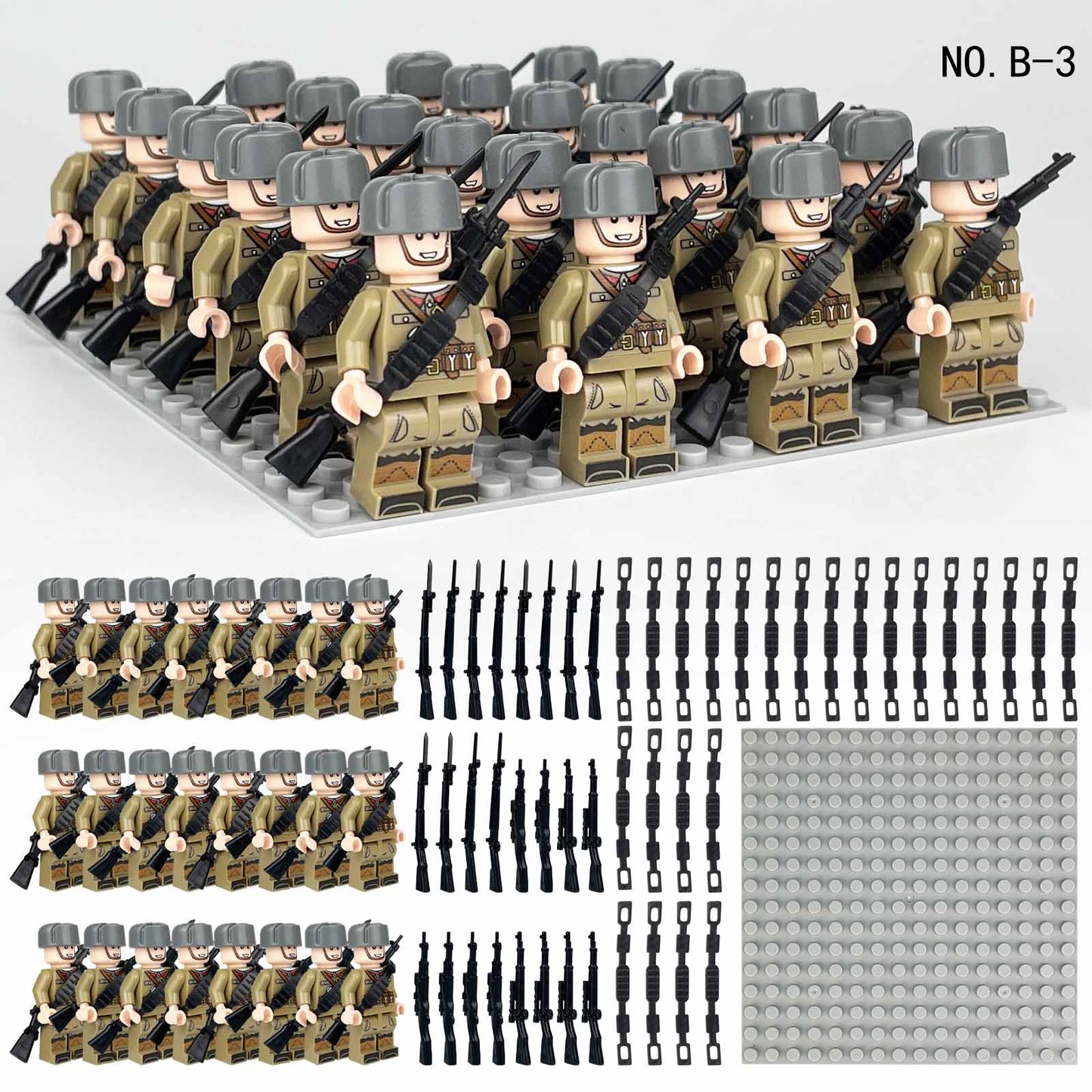24 Soviet Army Minifigures