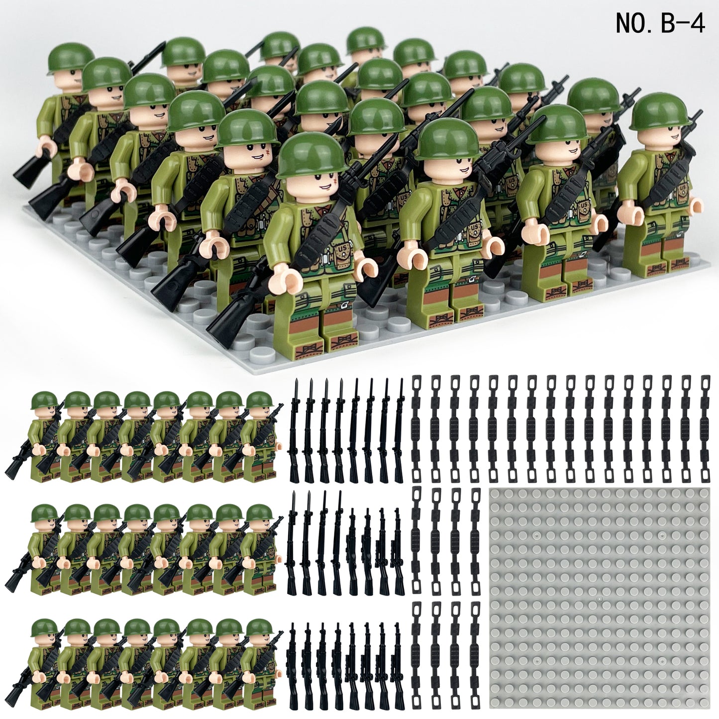 24 U.S. Army minifigures