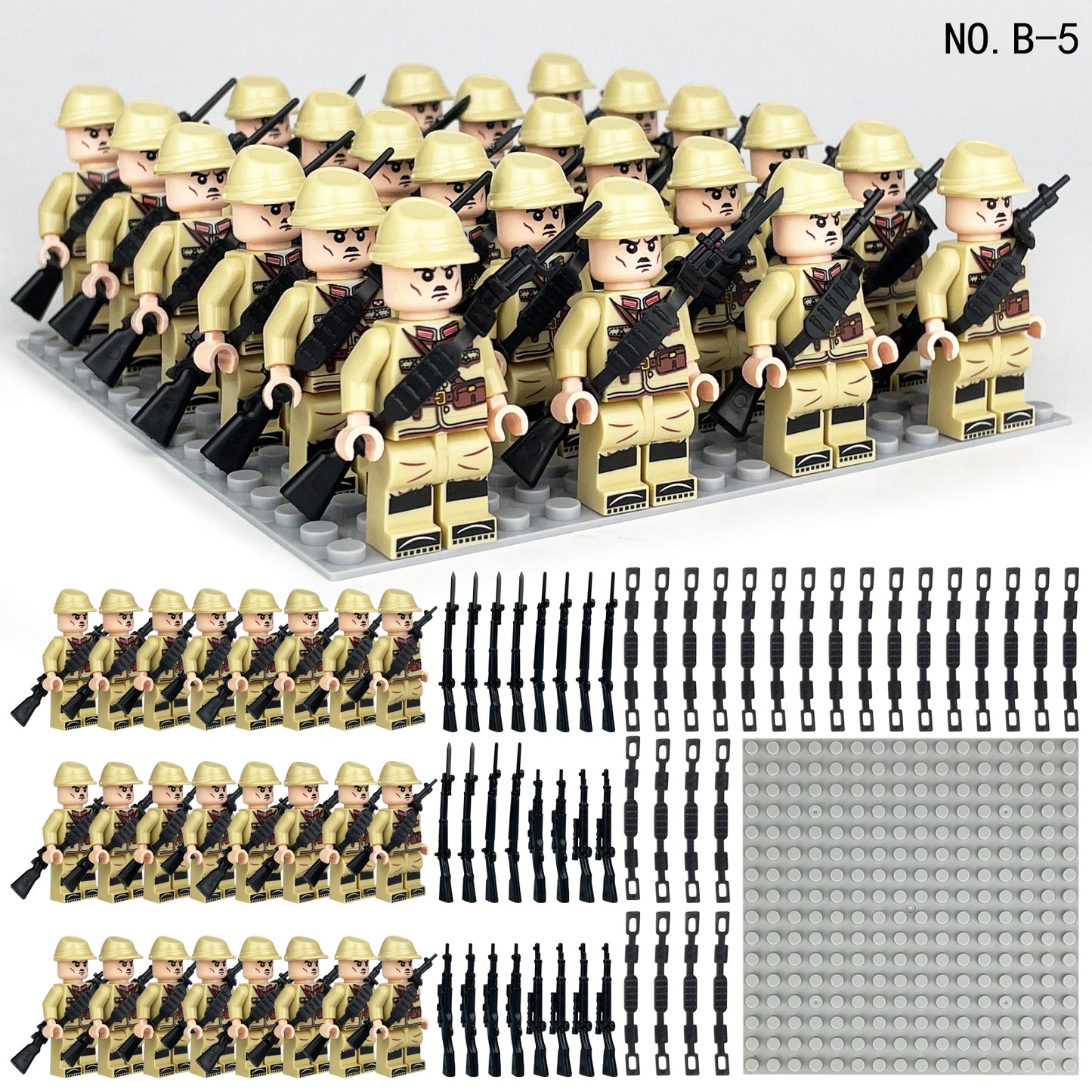 24 Japanese Army Minifigures